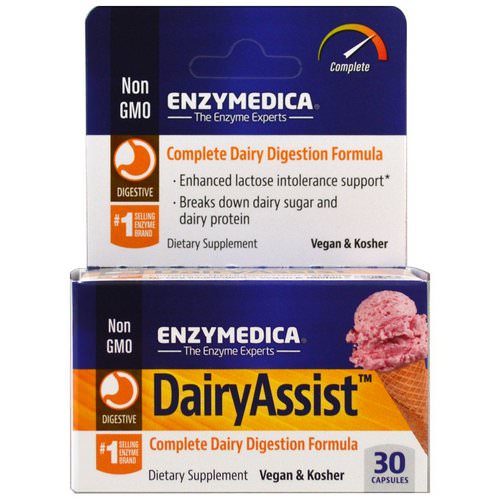 Enzymedica, DairyAssist, 30 Capsules Review