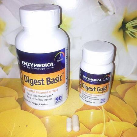 Enzymedica, Digest Basic, Essential Enzyme Formula, 30 Capsules Review