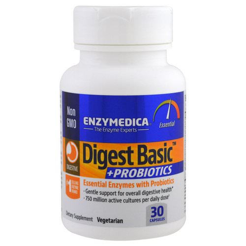 Enzymedica, Digest Basic + Probiotics, 30 Capsules Review