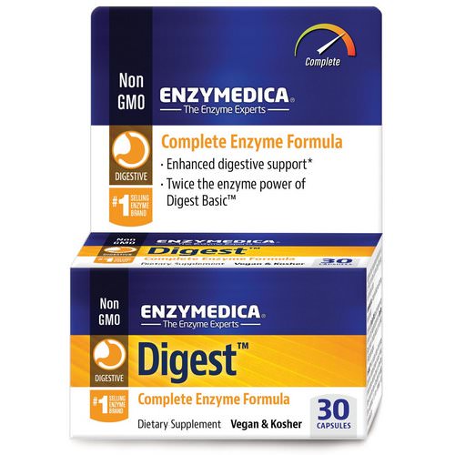 Enzymedica, Digest, Complete Enzyme Formula, 30 Capsules Review