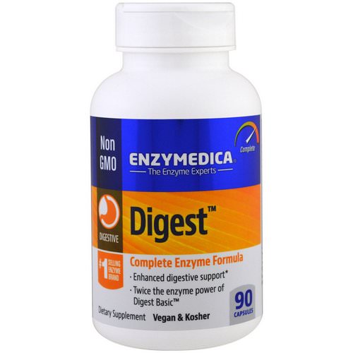 Enzymedica, Digest, Complete Enzyme Formula, 90 Capsules Review