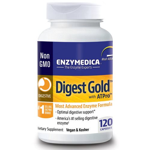 Enzymedica, Digest Gold with ATPro, 120 Capsules Review