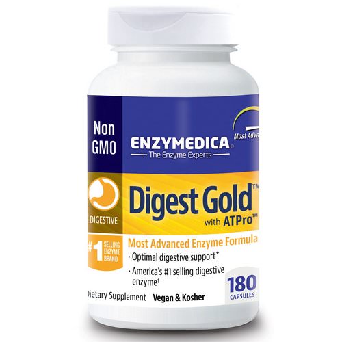 Enzymedica, Digest Gold, with ATPro, 180 Capsules Review