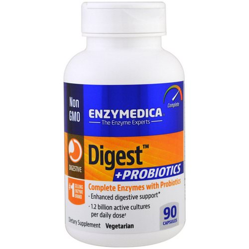 Enzymedica, Digest + Probiotics, 90 Capsules Review