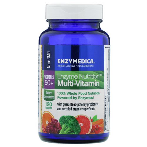 Enzymedica, Enzyme Nutrition Multi-Vitamin, Women's 50+, 120 Capsules Review
