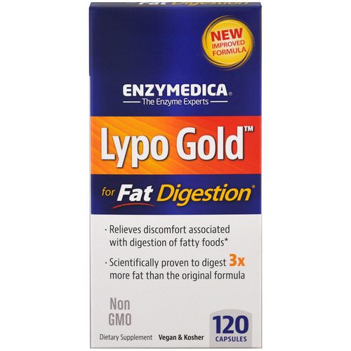 Enzymedica, Lypo Gold, For Fat Digestion, 120 Capsules Review