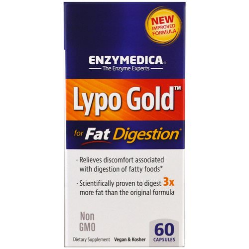 Enzymedica, Lypo Gold, For Fat Digestion, 60 Capsules Review
