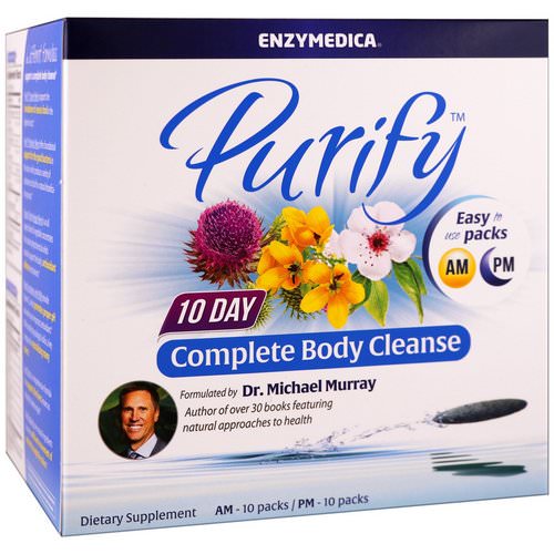 Enzymedica, Purify, 10 Day Complete Body Cleanse, AM 10 Packs / PM - 10 Packs Review