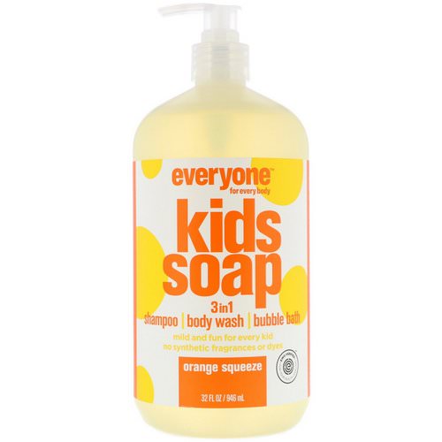 EO Products, Everyone for Every Body, Kids Soap, 3 in 1, Orange Squeeze, 32 fl oz (946 ml) Review