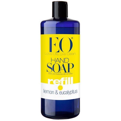 EO Products, Hand Soap, Refill, Lemon & Eucalyptus, 32 fl oz (946 ml) Review