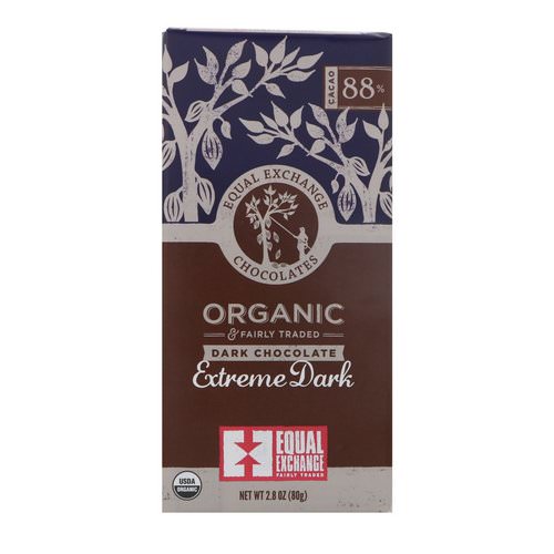 Equal Exchange, Organic, Dark Chocolate, Extreme Dark, 2.8 oz (80 g) Review
