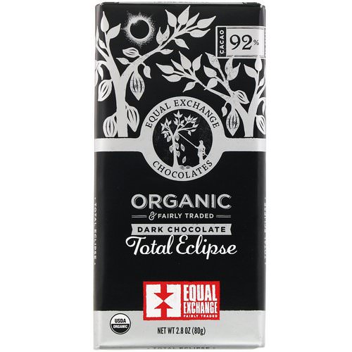 Equal Exchange, Organic Dark Chocolate, Total Eclipse, 2.8 oz (80 g) Review