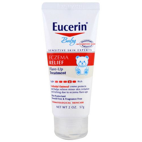 Eucerin, Baby, Eczema Relief, Flare Up Treatment, Fragrance Free, 2 oz (57 g) Review