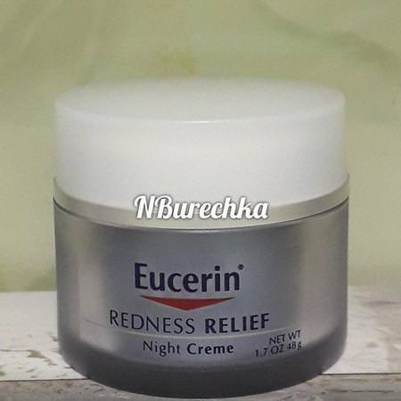 Eucerin, Redness Relief, Dermatological Skincare, Night Creme, 1.7 oz (48 g) Review