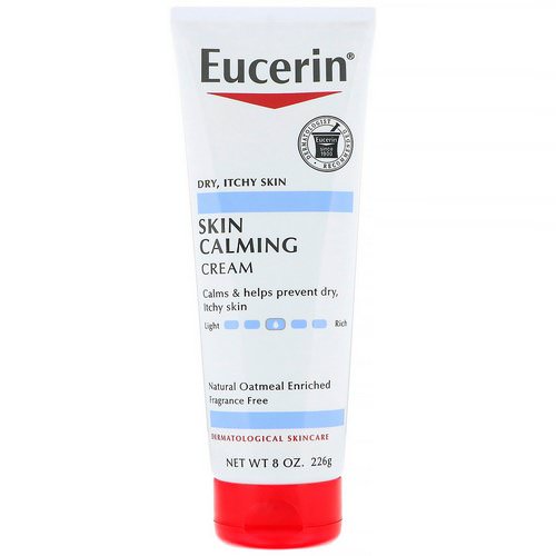 Eucerin, Skin Calming Creme, Dry, Itchy Skin, Fragrance Free, 8 oz (226 g) Review