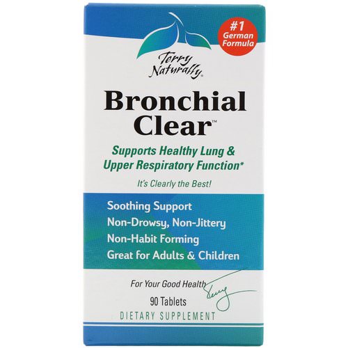 EuroPharma, Terry Naturally, Bronchial Clear, 90 Tablets Review