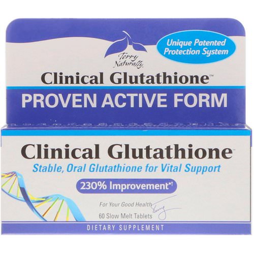 EuroPharma, Terry Naturally, Clinical Glutathione, 60 Slow Melt Tablets Review