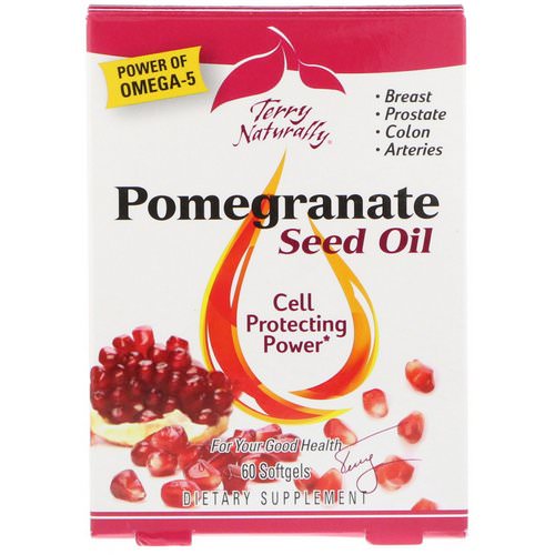EuroPharma, Terry Naturally, Pomegranate Seed Oil, 60 Softgels Review
