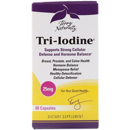 EuroPharma, Terry Naturally, Tri-Iodine, 25 mg, 60 Capsules Review