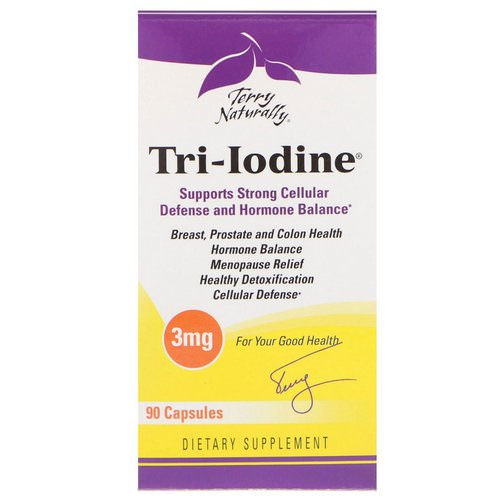 EuroPharma, Terry Naturally, Tri-Iodine, 3 mg, 90 Capsules Review