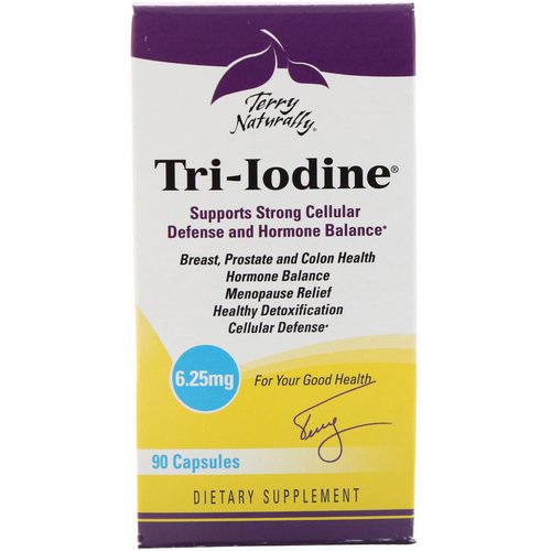 EuroPharma, Terry Naturally, Tri-Iodine, 6.25 mg, 90 Capsules Review