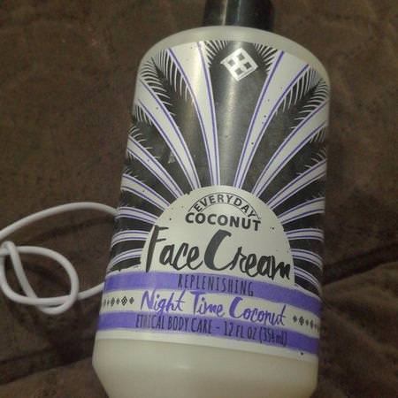 Alaffia, Everyday Coconut, Night Cream, Purely Coconut, 12 fl oz (354 ml) Review