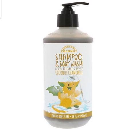 Everyday Coconut, Shampoo & Body Wash, Gentle for Babies and Up, Coconut Chamomile