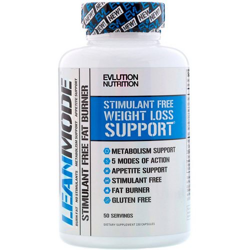 EVLution Nutrition, Lean Mode, Stimulant-Free Fat Burner Supplement, 150 Capsules Review