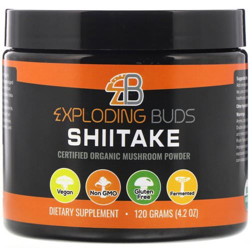 Exploding Buds, Shiitake, Certified Organic Mushroom Powder, 4.2 oz (120 g) Review
