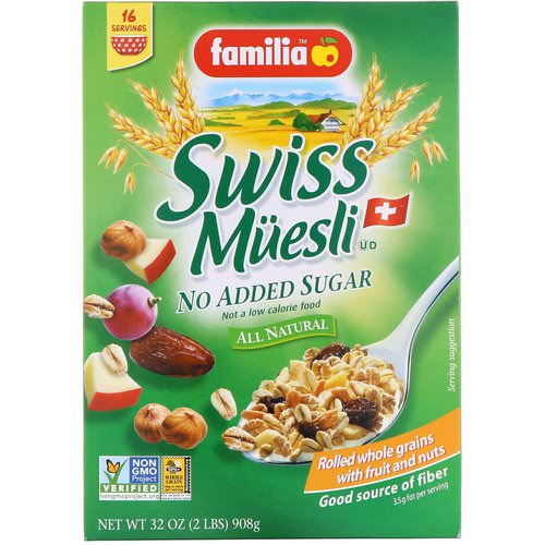 Familia, Swiss Muesli, No Added Sugar, 32 oz (908 g) Review