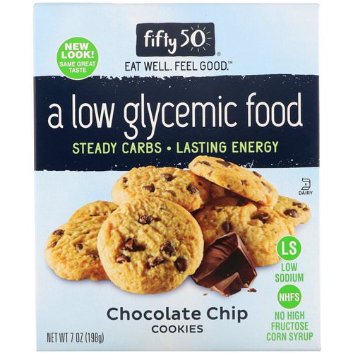 Fifty 50, Low Glycemic Chocolate Chip Cookies, 7 oz (198 g) Review