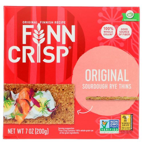 Finn Crisp, Sourdough Rye Thins, Original, 7 oz (200 g) Review