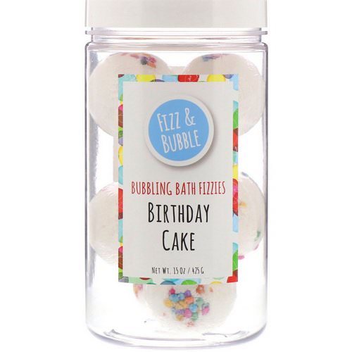 Fizz & Bubble, Bubbling Bath Fizzies, Birthday Cake, 15 oz (425 g) Review