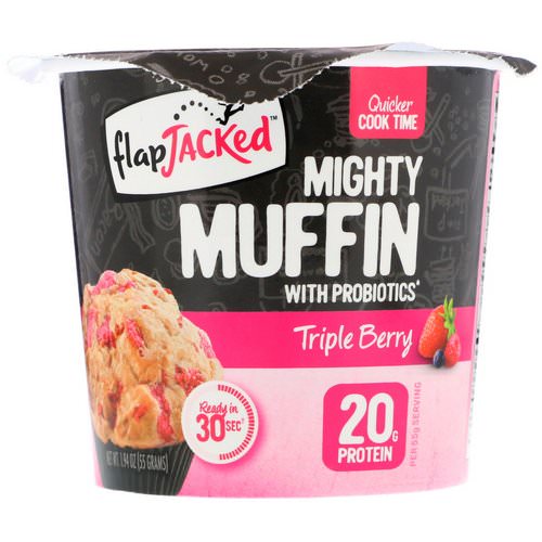 FlapJacked, Mighty Muffin with Probiotics, Triple Berry, 1.94 oz (55 g) Review