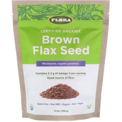 Flora, Certified Organic, Brown Flax Seed, 14 oz (396 g) Review