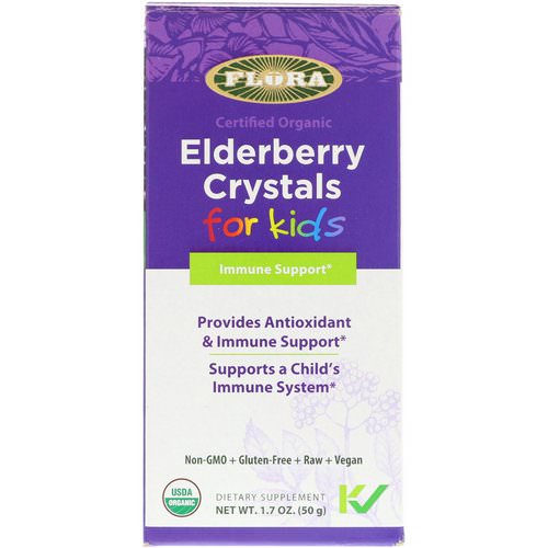 Flora, Certified Organic, Elderberry Crystals for Kids, 1.7 oz (50 g) Review