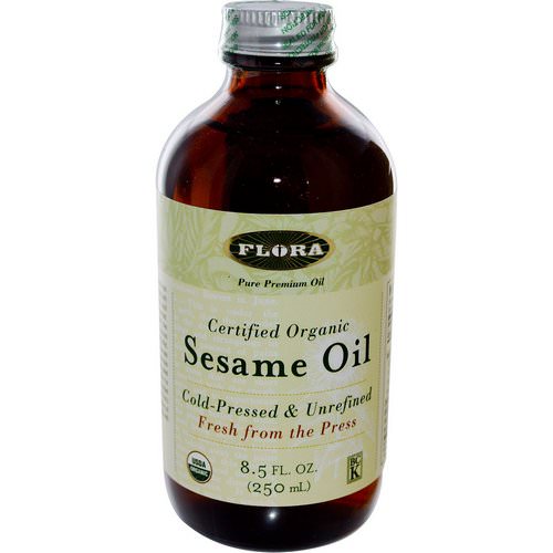 Flora, Certified Organic Sesame Oil, 8.5 fl oz (250 ml) Review