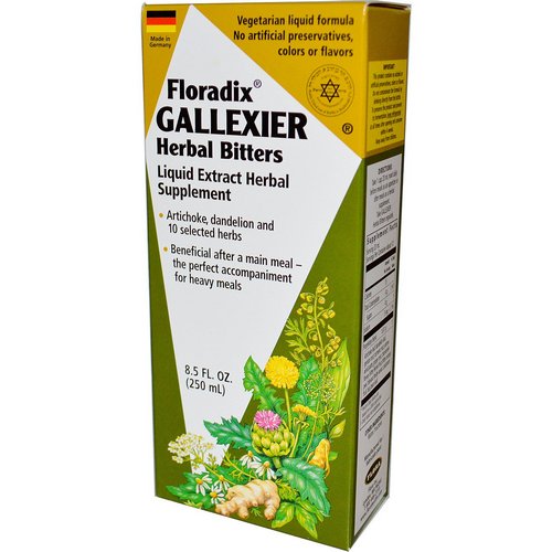 Flora, Floradix, Gallexier Herbal Bitters, 8.5 fl oz (250 ml) Review