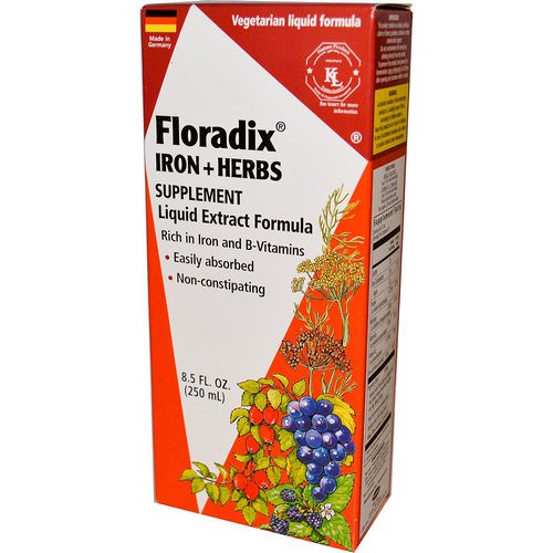 Flora, Floradix, Iron + Herbs Supplement, Liquid Extract Formula, 8.5 fl oz (250 ml) Review