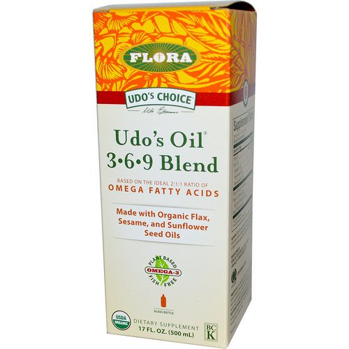 Flora, Udo's Choice, Udo's Oil 3•6•9 Blend, 17 fl oz (500 ml) Review