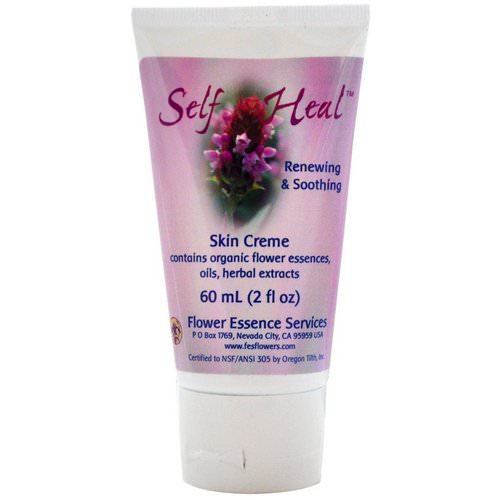 Flower Essence Services, Self Heal Skin Creme, 2 fl oz (60 ml) Review