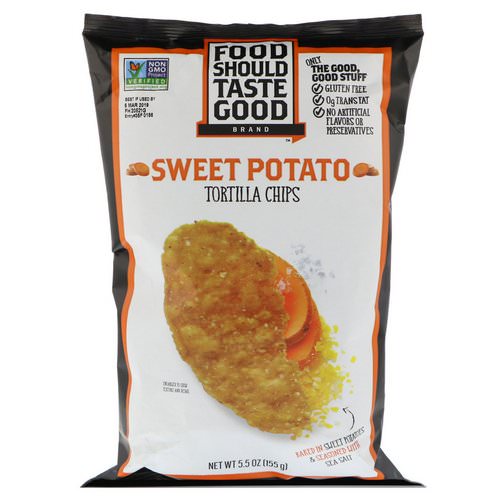 Food Should Taste Good, Tortilla Chips, Sweet Potato, 5.5 oz (155 g) Review