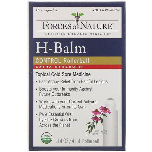 Forces of Nature, H-Balm Control, Extra Strength, Rollerball, 0.14 oz (4 ml) Review