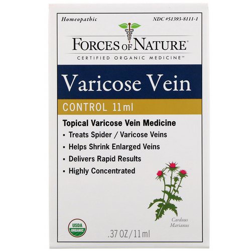 Forces of Nature, Varicose Vein Control, 0.37 oz (11 ml) Review