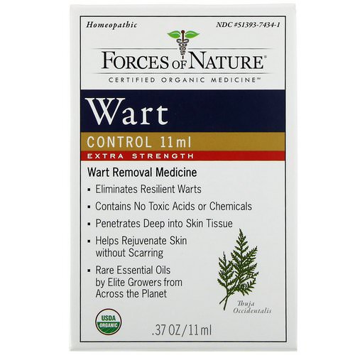 Forces of Nature, Wart Control, Extra Strength, 0.37 oz (11 ml) Review