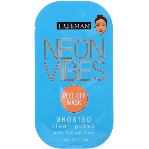 Freeman Beauty, Neon Vibes, Ghosted, Clean Pores Peel-Off Mask, 0.33 fl oz (10 ml) Review