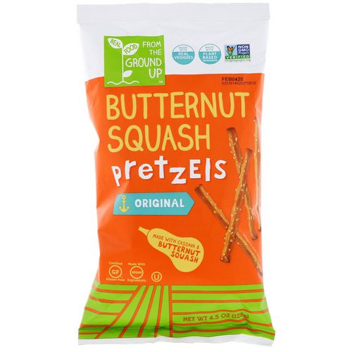 From The Ground Up, Butternut Squash Pretzel Sticks, Original, 4.5 oz (128 g) Review