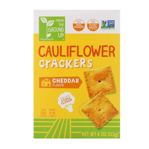From The Ground Up, Cauliflower Crackers, Cheddar, 4 oz (113 g) Review