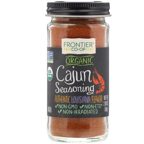 Frontier Natural Products, Organic Cajun Seasoning, Louisiana Flavor, 2.08 oz (59 g) Review