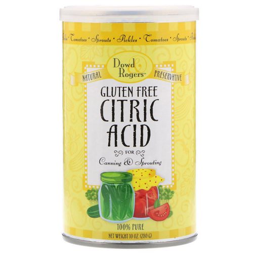 FunFresh Foods, Dowd & Rodgers, Citric Acid, Gluten Free, 10 oz (280 g) Review